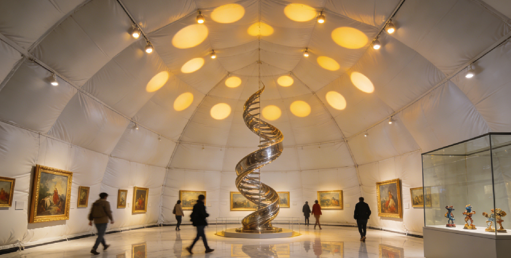 用氣膜，打造您的專屬品牌展廳！不止是展廳，更是藝術(shù)品